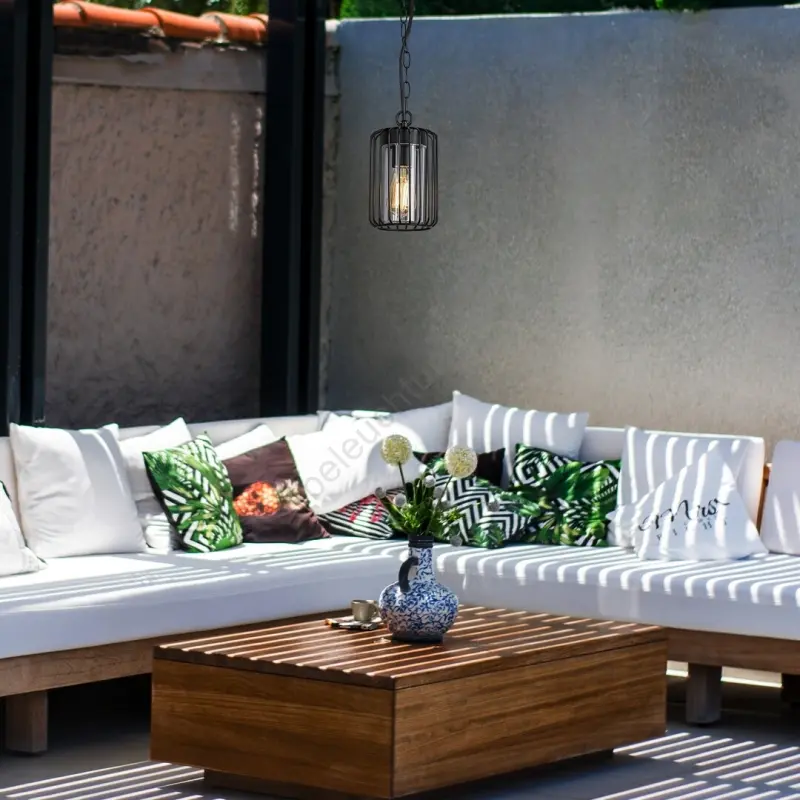 Záhradné svietidlo Rabalux 77107 1x40W E27 230V IP44 závesné čierne